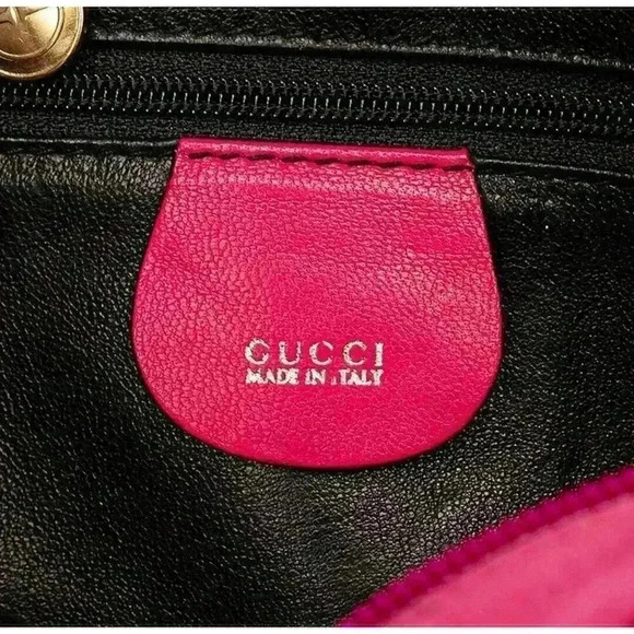 GUCCI Horsebit 1955 Bag Suede Original Shoulder Purse Hot Pink Fuchsia Crossbody - Picture 6 of 11